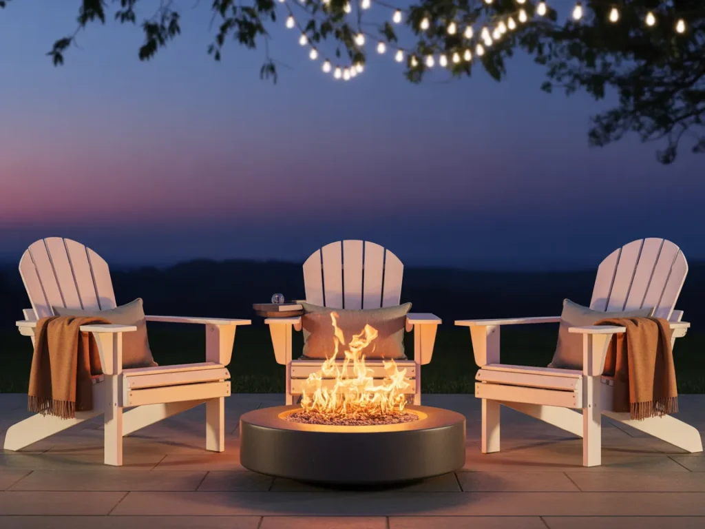 Cozy Adirondack Chair Circle