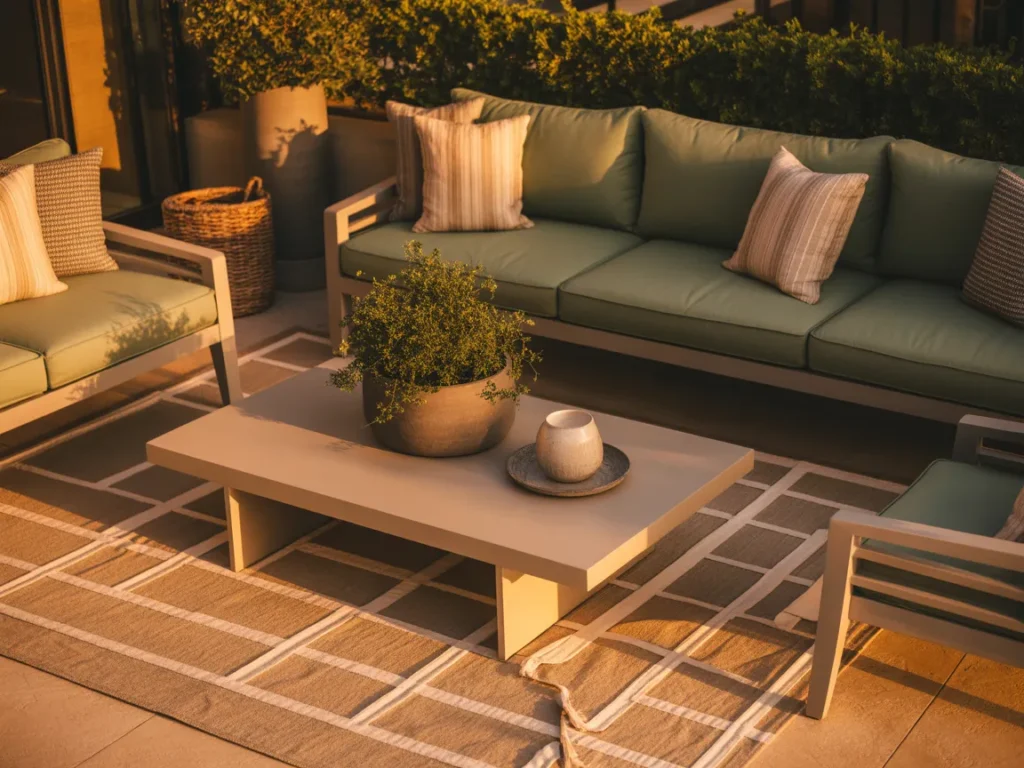 Outdoor Rug for a Living Room Feel