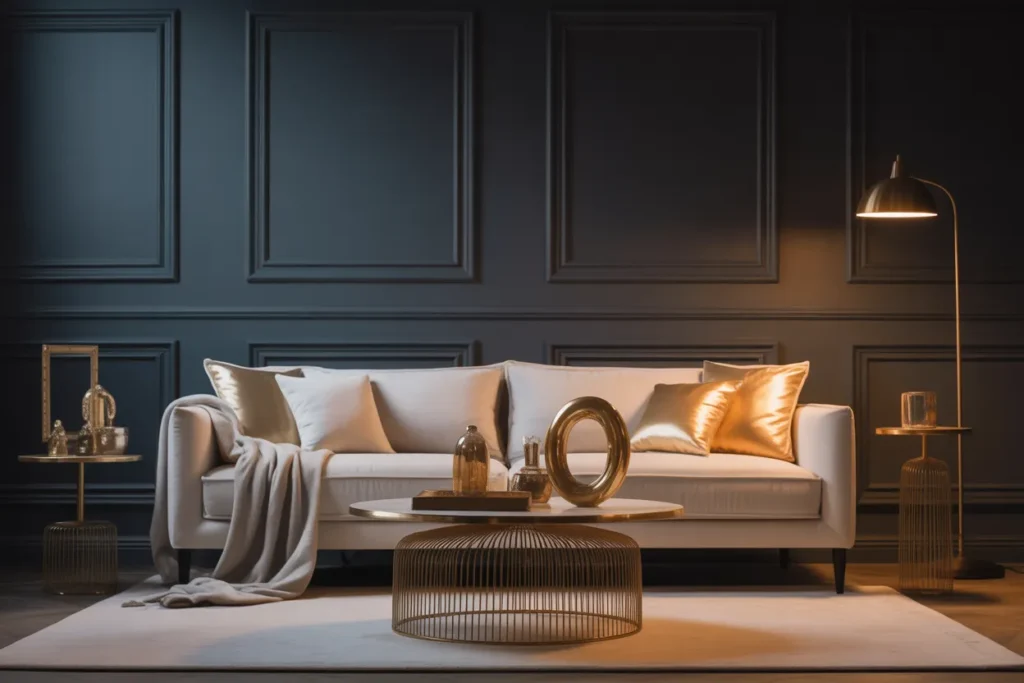 Bold Dark Paint Accent Wall