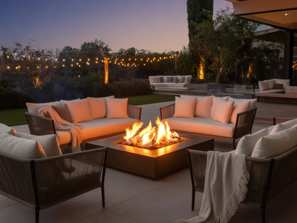 Fire Pit Lounge Area