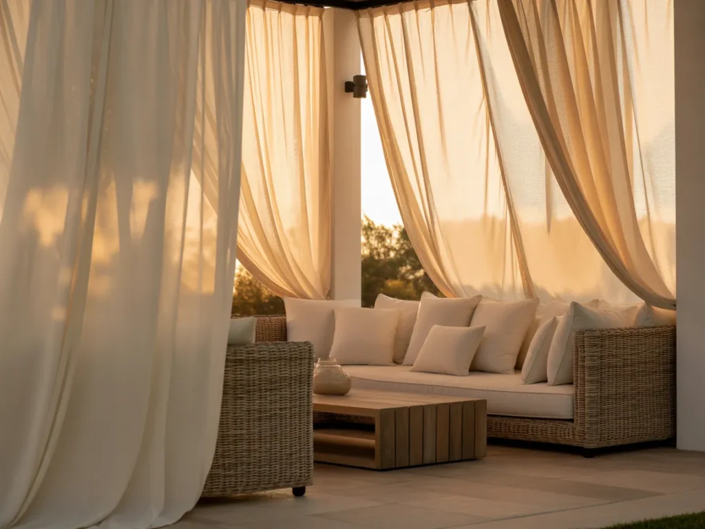 Outdoor Curtains for Softness