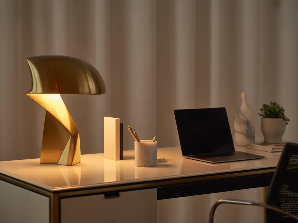 Statement Desk Lamp With Soft Glow