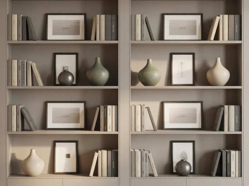 Built-In Wall Shelf Styling