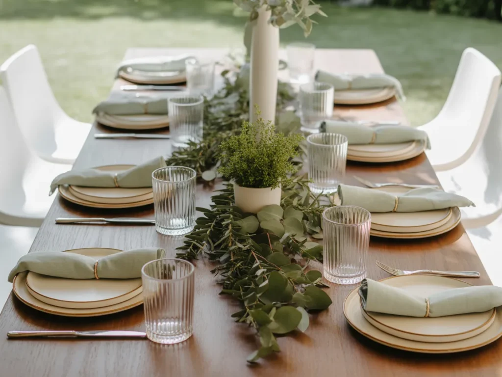 Outdoor Dining Setup