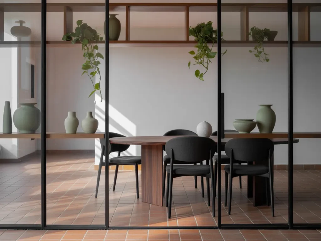 Glass or Open Shelving Divider