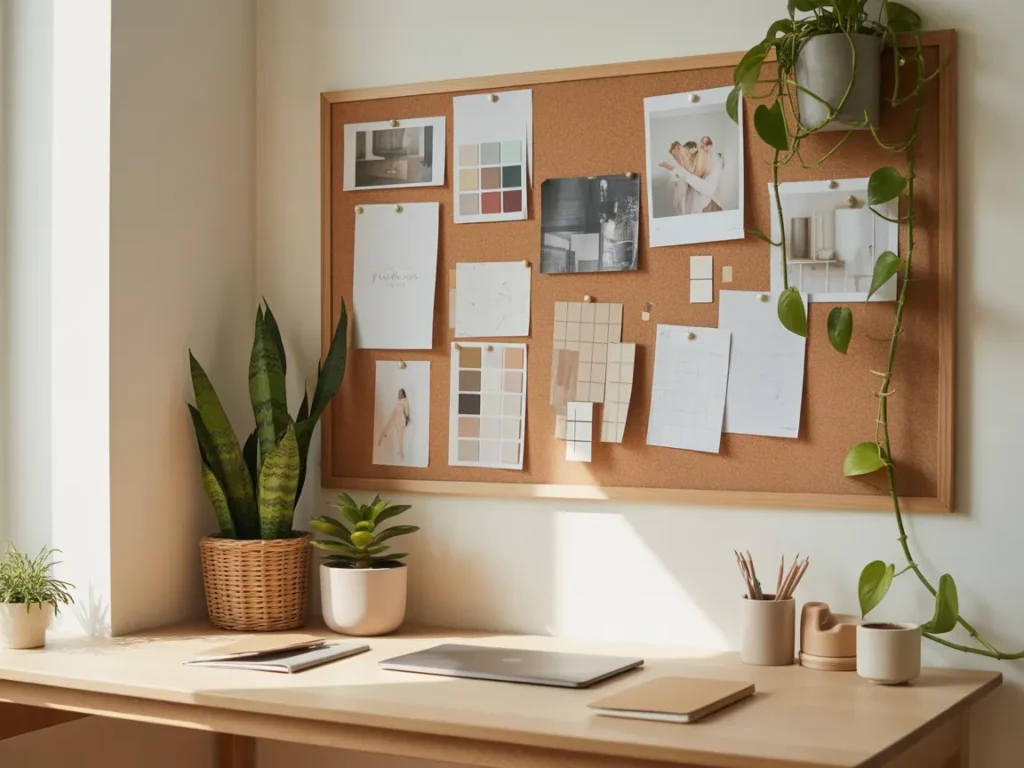 Creative Corner with Pin Board Wall