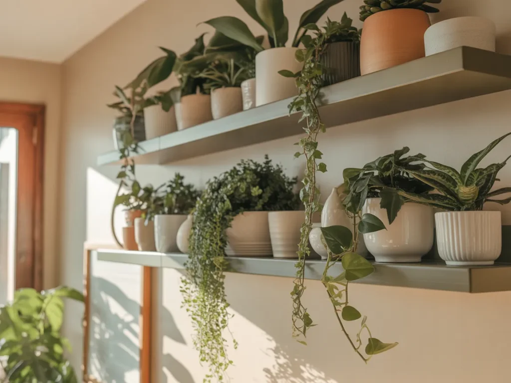 Plant-Focused Shelf Styling