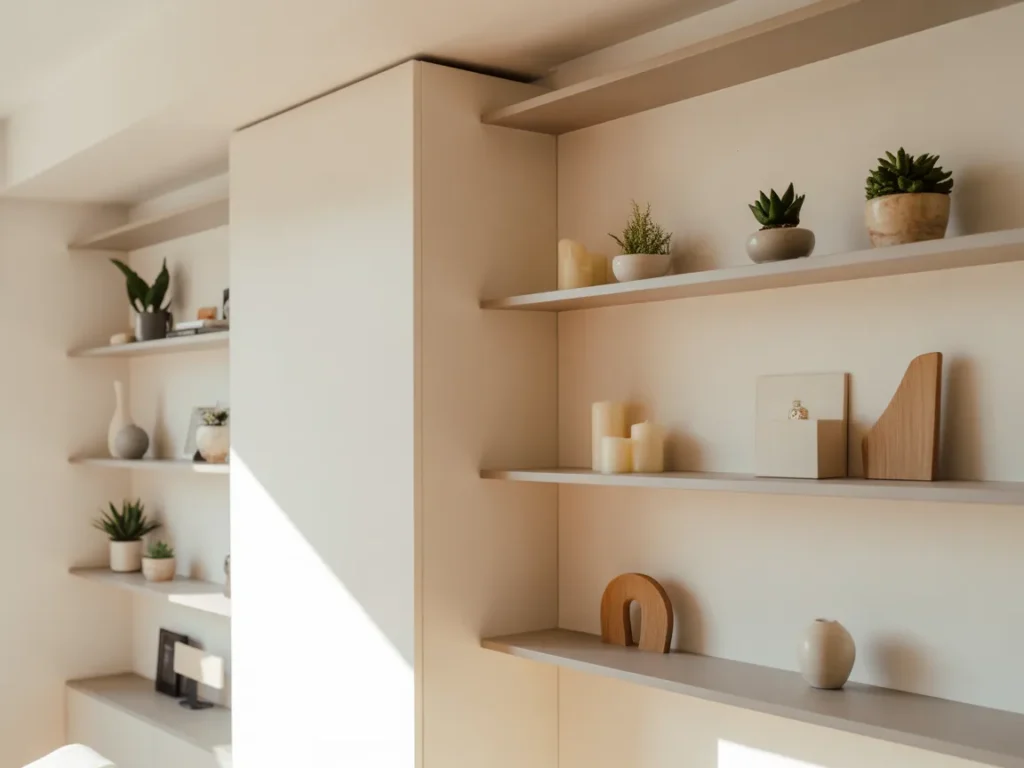 Small Space Corner Shelves