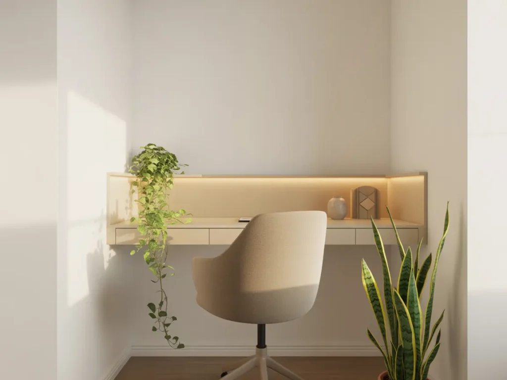 Floating Desk Space Saver