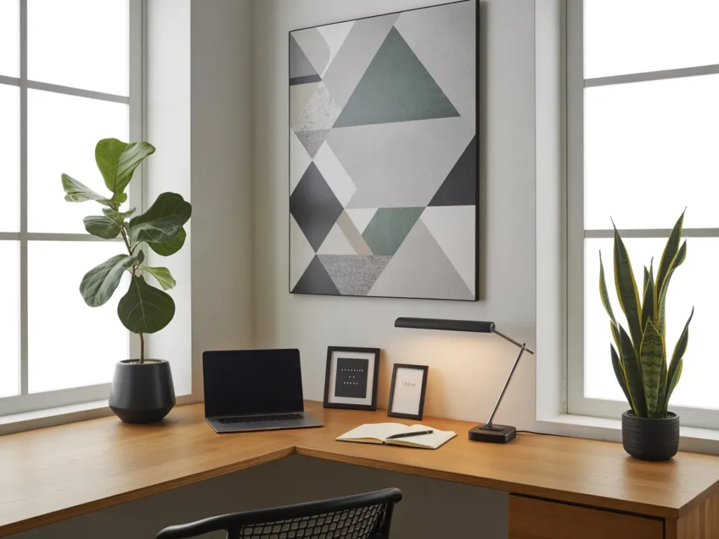 Modern L-Shaped Desk Setup