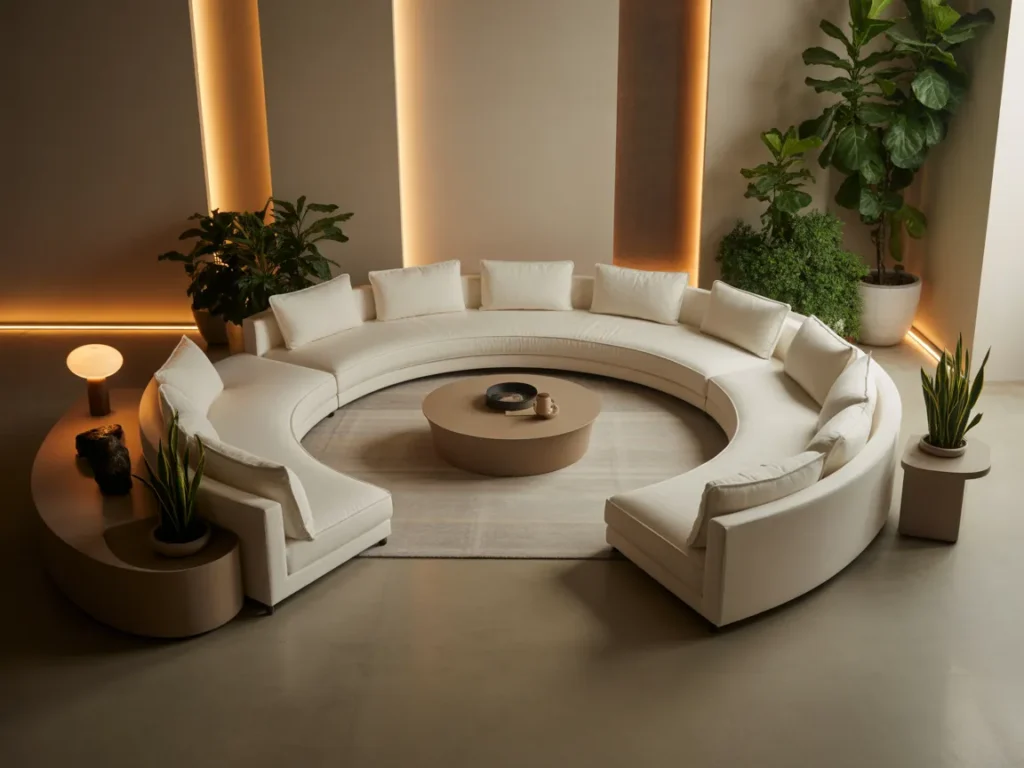 Curved Sectional Sofa
