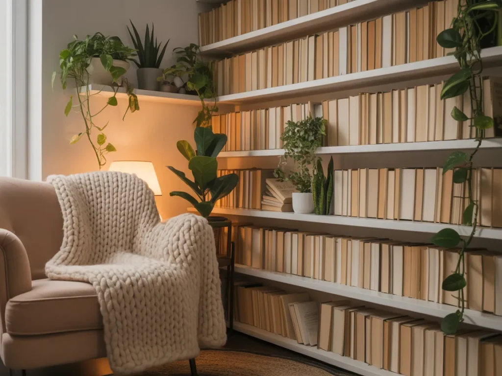 Corner Bookshelves Maximize Small Spaces
