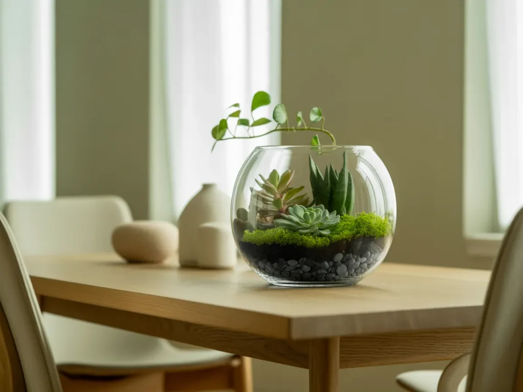 Low Glass Terrarium