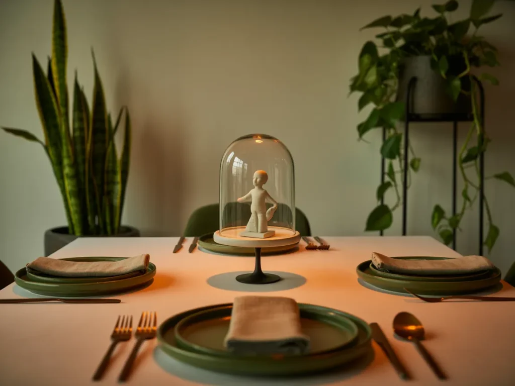 Glass Cloche with Decorative Object