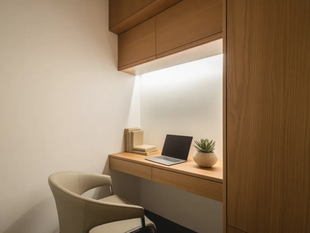 Small Space Luxury Desk Layout