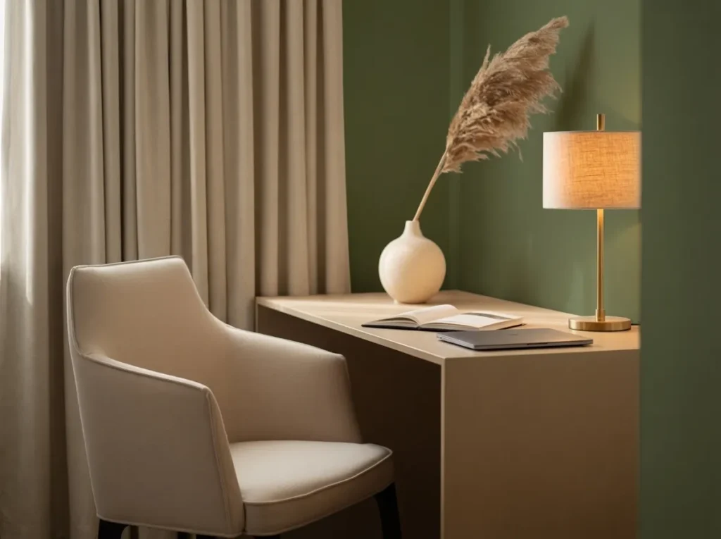 Minimalist Neutral Desk Setup