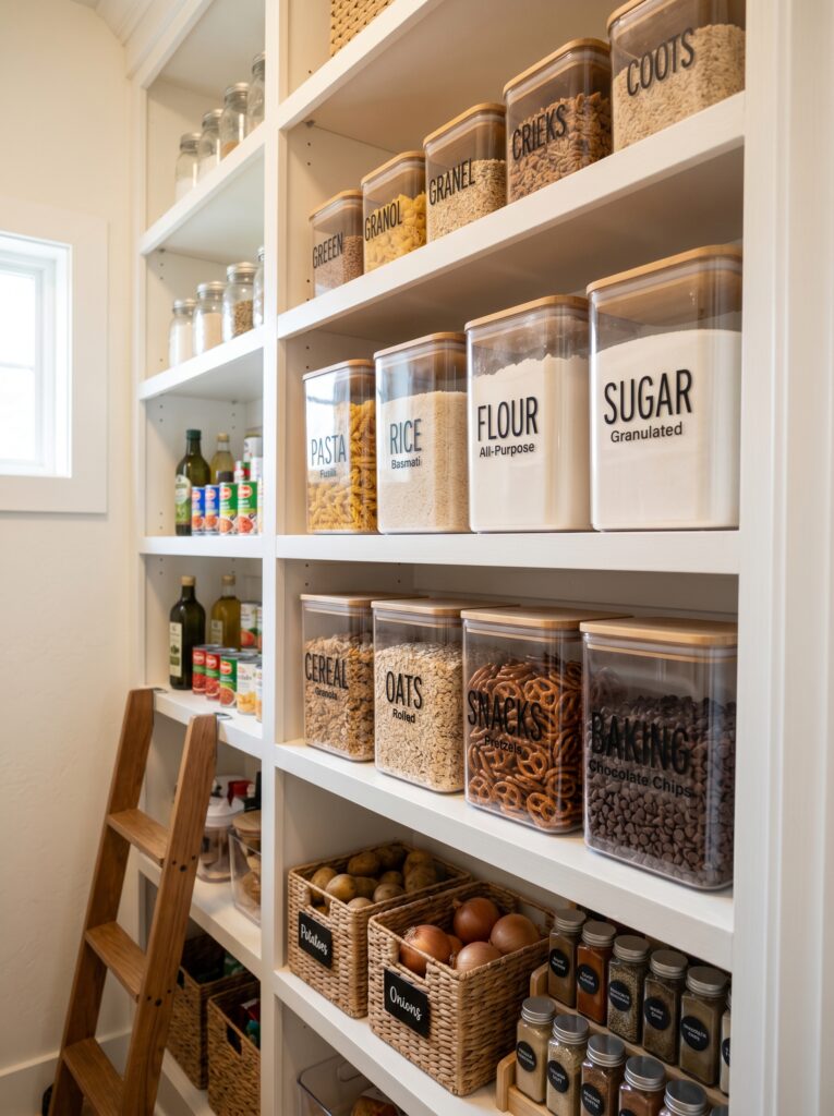  uniform pantry storage bins