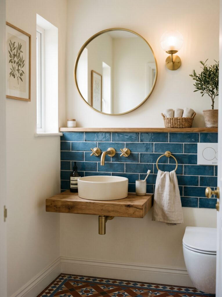 wall mounted faucet powder room