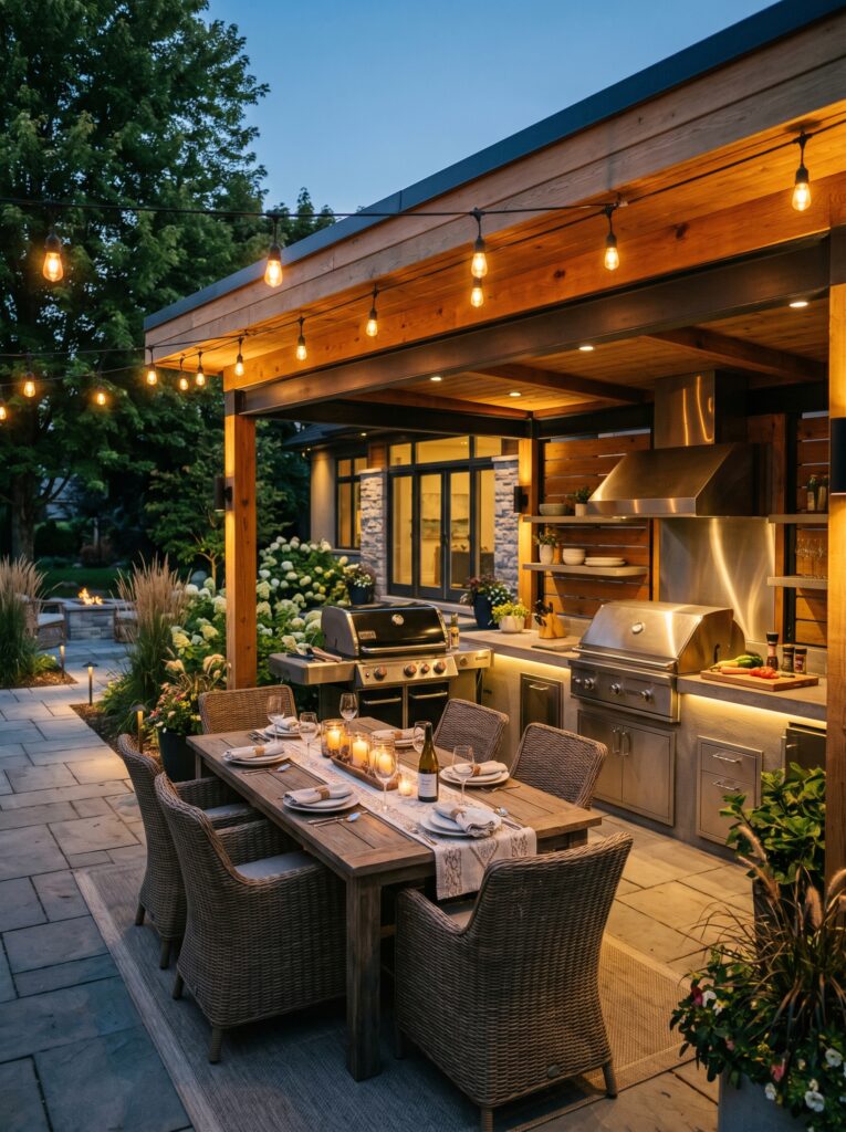 Pavilion with Outdoor Kitchen