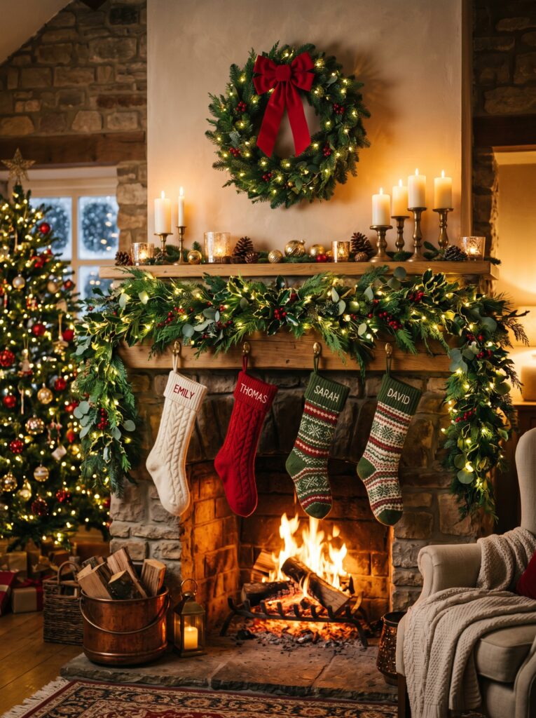  Decorate the Fireplace Mantel