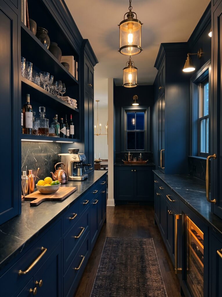 Moody Dark Cabinetry