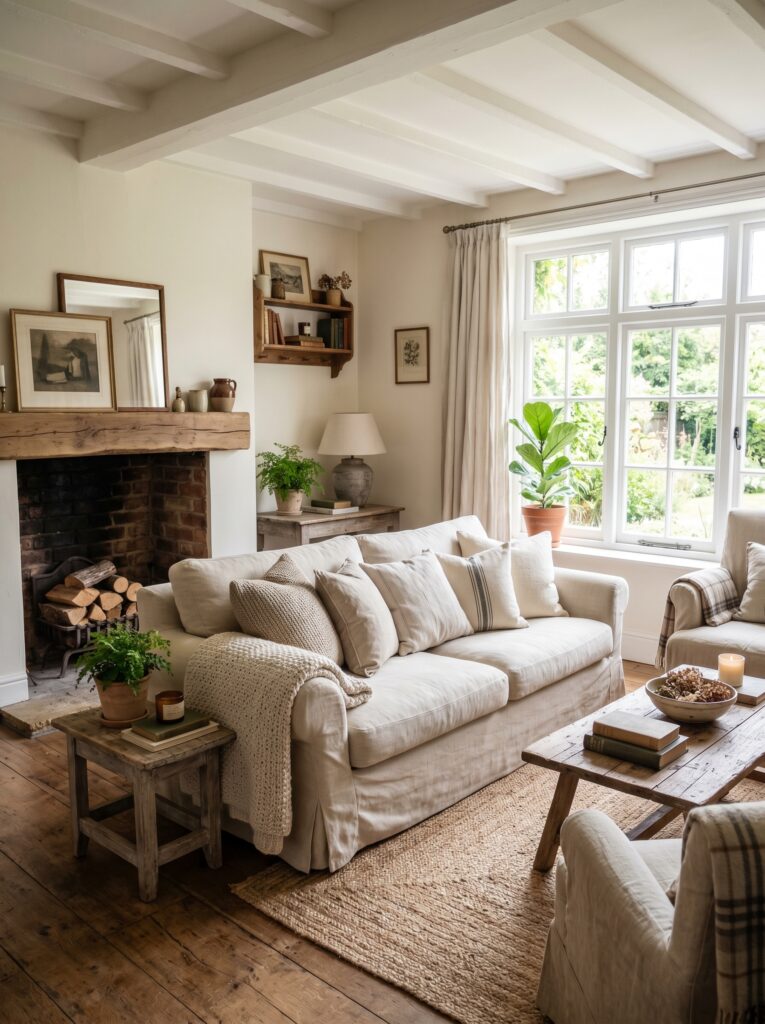 Cozy Slipcovered Sofa