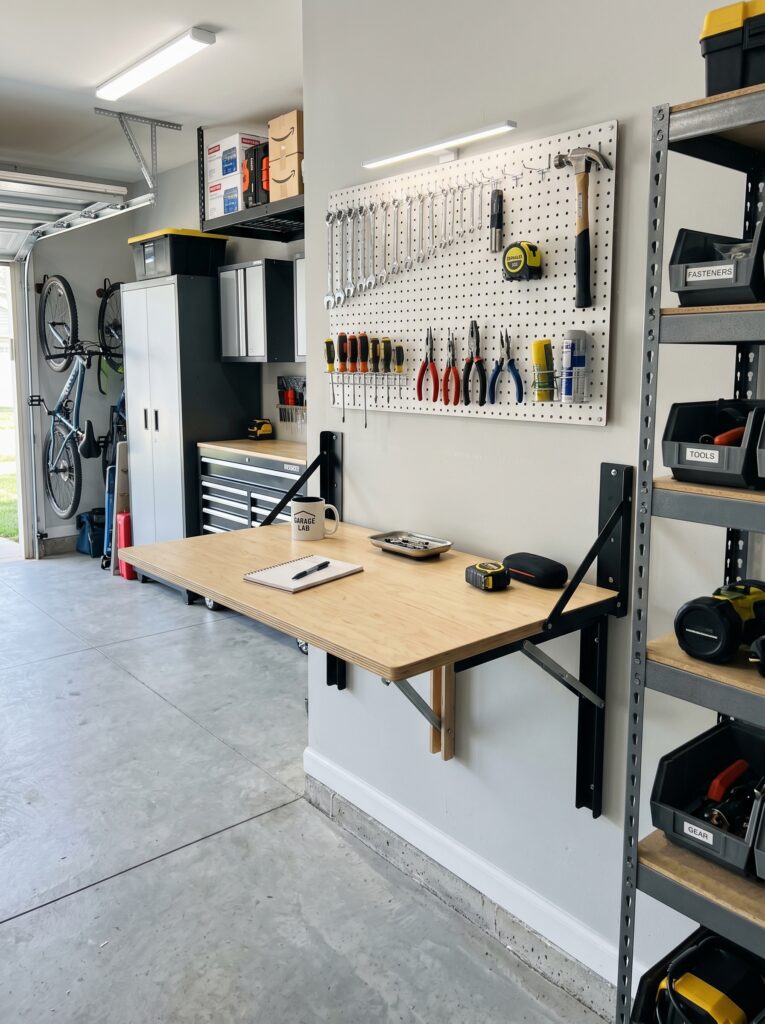 Install a Folding Work Table