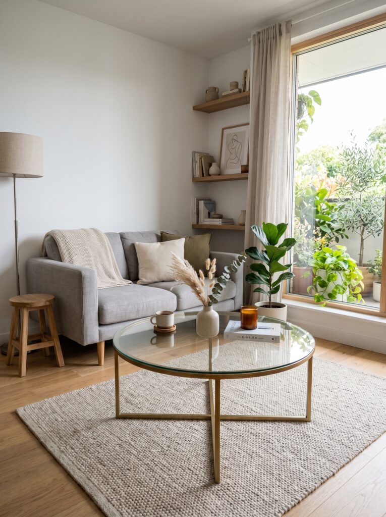 Glass Coffee Tables Make Small Rooms Feel Bigger