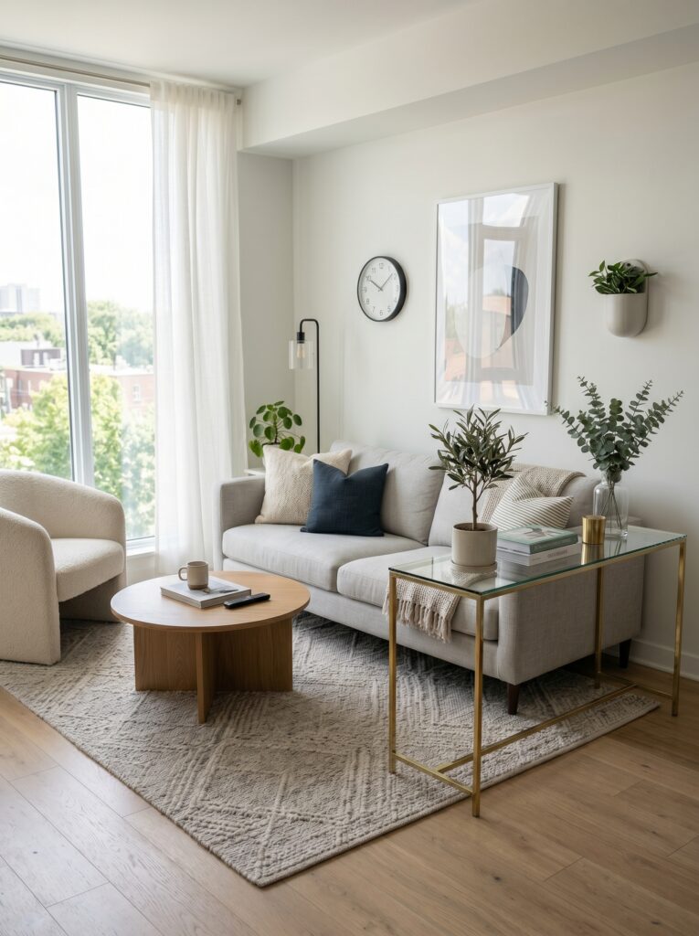 Glass Console Table for Small Spaces