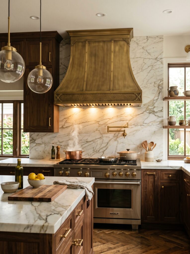 Brass Accent Hood Vent