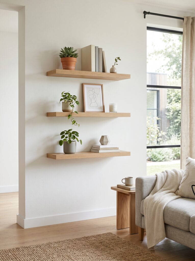 Minimalist Floating Shelves