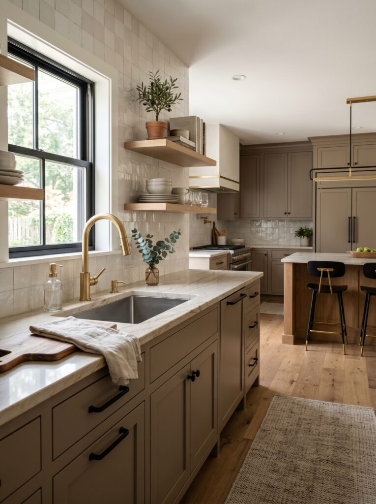  Mixed Metal Kitchen Design