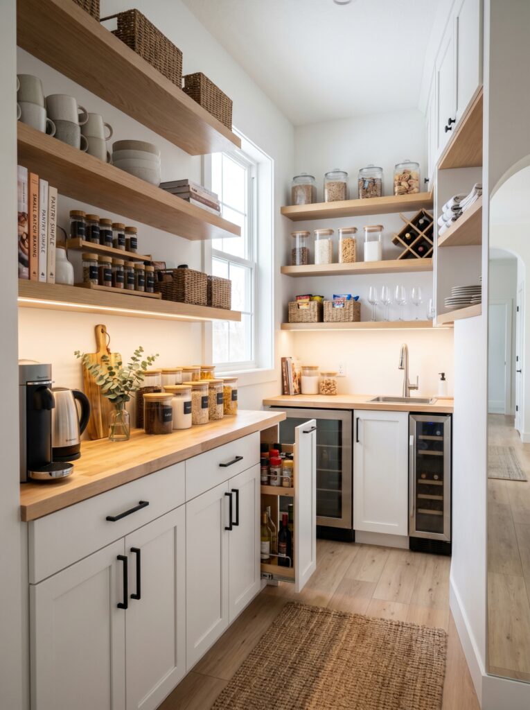 Compact Butler’s Pantry for Small Kitchens