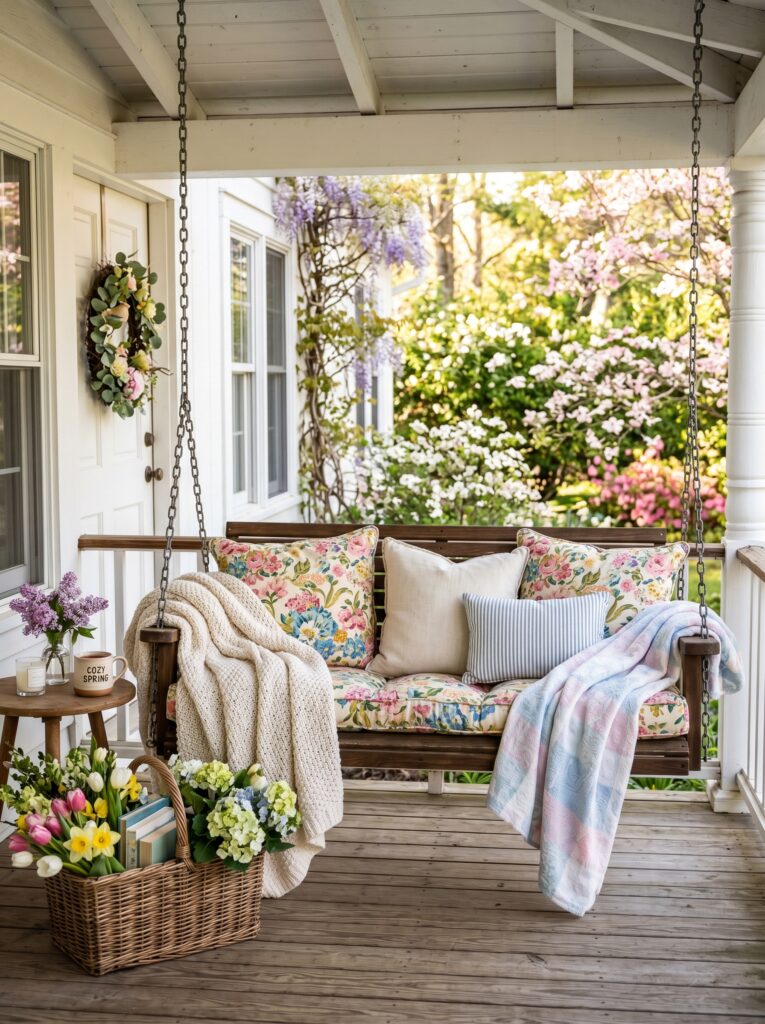 Spring Porch Swing Styling