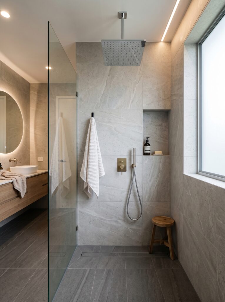 Square Modern Rainfall Shower Head