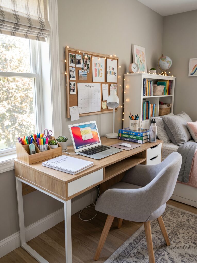 Study Zone with Functional Desk