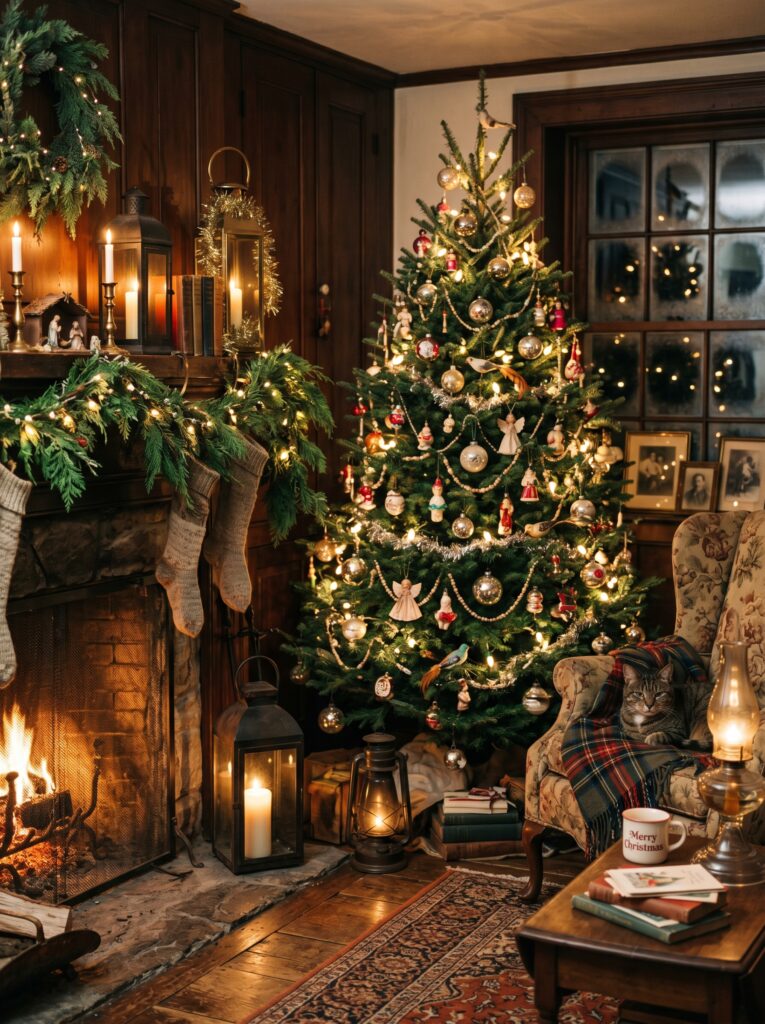 Use Vintage Christmas Decor