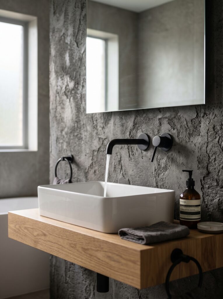 Black Wall-Mounted Faucets