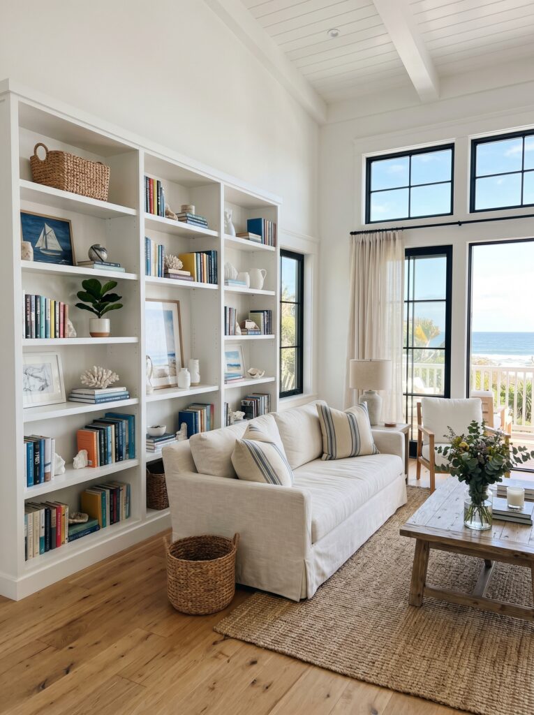  White Bookshelves for Bright Interiors
