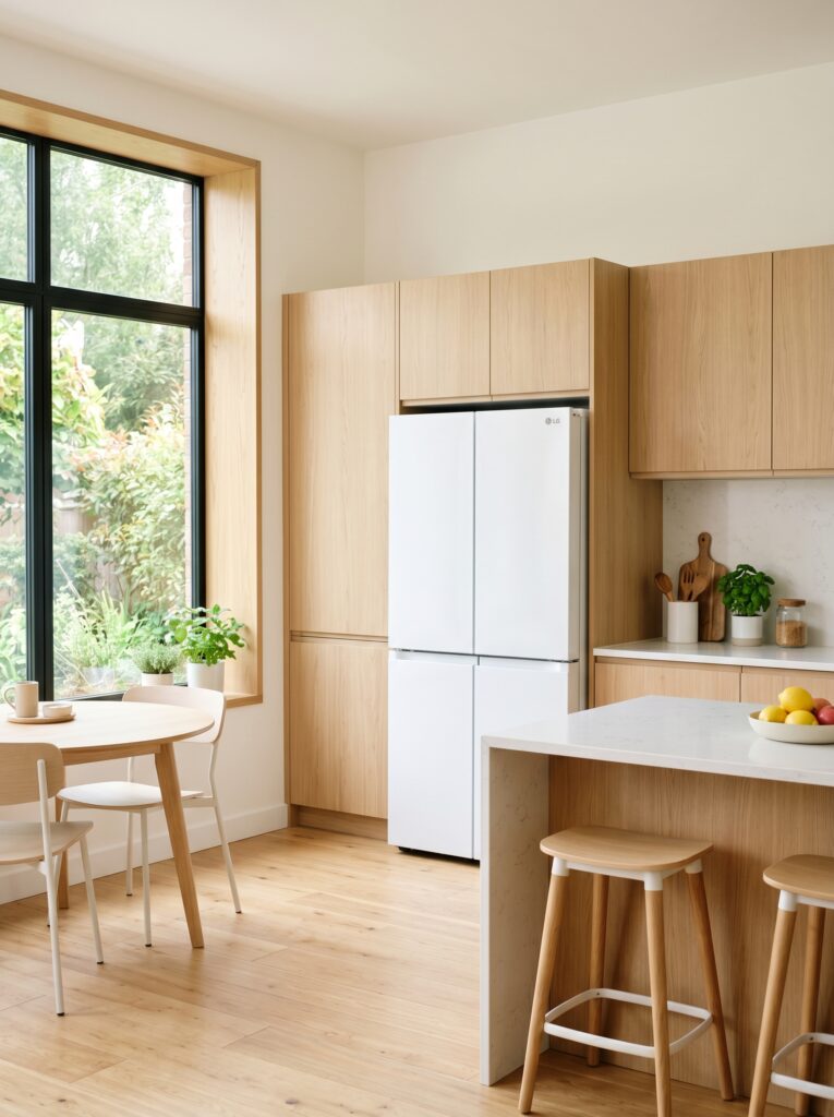 White Refrigerator for Soft Minimalism