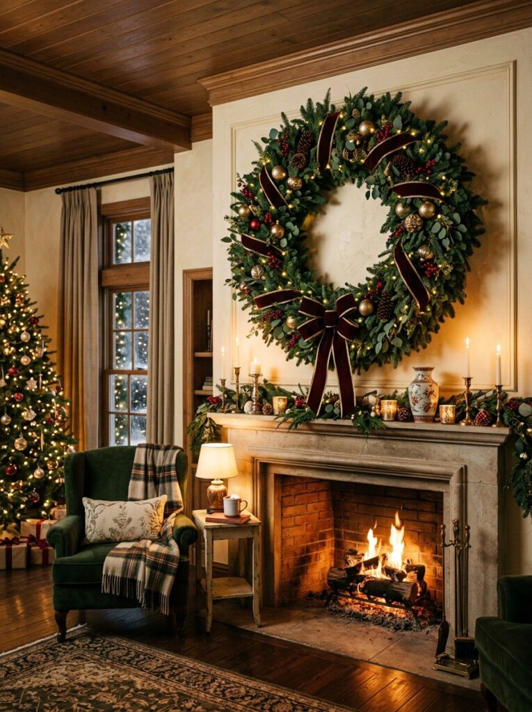 Hang Oversized Wreaths Indoors