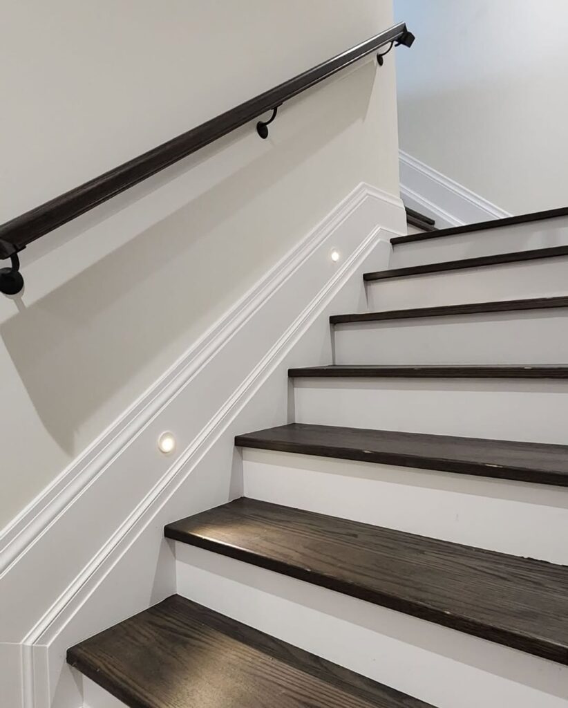 eclectic staircase gallery wall mixed frames
