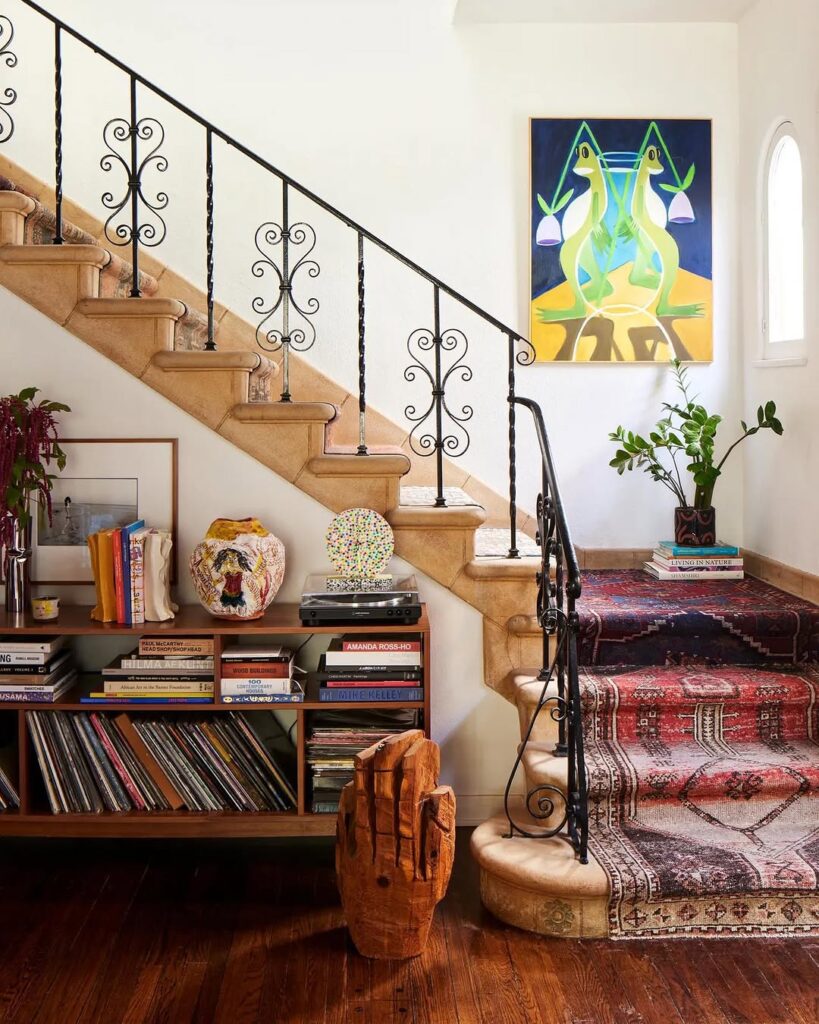  staircase picture ledge gallery wall