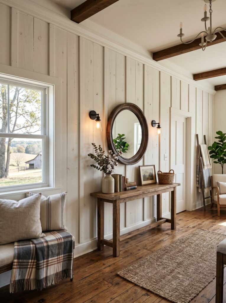  farmhouse board and batten wall